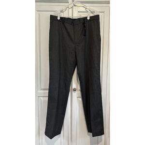 NWT Express Producer Dress Pants Size 36 X 32 Wool Blend Modern Fit Flat Front